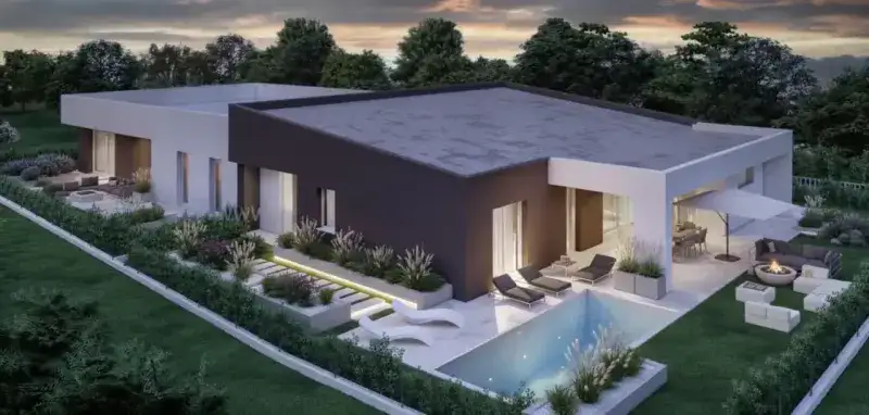 UNICO LIVELLO ELEGANTE PORZIONE DI VILLA